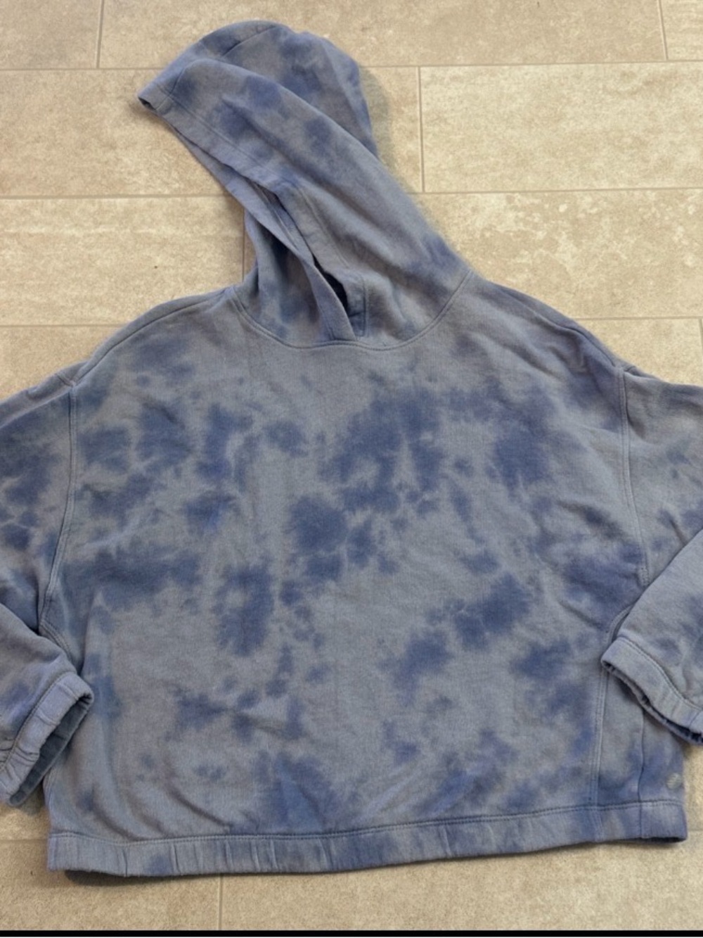 Z by Zella purple tie dye hoodie Size XL long sleeve cotton blend workout Jacket